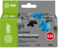 Картридж струйный Cactus CS-CLI426C, №426, 8.4мл, голубой