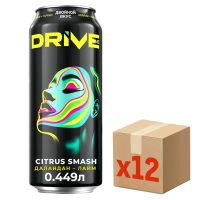 Напиток энергетический Drive Me Citrus Smash, 449мл x 12 шт