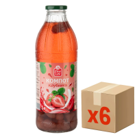 Fine Life Компот с клубникой, 1л x 6 шт
