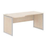 Стол эргономичный XQPCET 169(L) Бук Тиара/Алюминий 1600х900х750 XTEN-QP