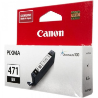 Картридж струйный Canon CLI-471BK, черный, (0400C001)