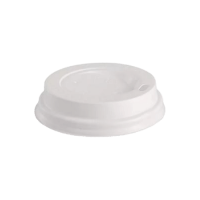 Крышка для одноразовых стаканов Lavazza без носика на 270мл, белая, 100шт/уп