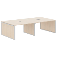 Конференц стол XQPSCT 2714 Бук Тиара/Алюминий 2720х1406х750 XTEN-QP