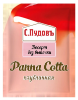 Смесь сухая С.Пудовъ Панна котта клубничная, 70г