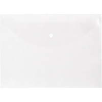 Пластиковая папка на кнопке Attache прозрачная, А4, 10шт/уп