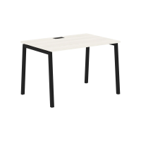 Стол прямой ELST 1180 Ясень Траун/Черный 1160х800х750 EDIS