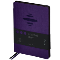 Ежедневник недатированный Berlingo Color Zone фиолетовый, А5, 136 листов, кожзам