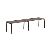 Стол 2-х местный ELWST 3180 Дуб Денвер тёмный/Черный 3126х800х750 EDIS