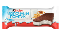 Пирожное Kinder Молочный ломтик бисквитное 27.9% 28г