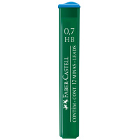 Грифели для механических карандашей Faber-Castell Super-Polymer HB, 0.7мм, 12шт