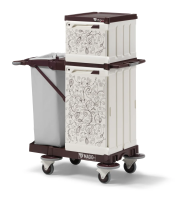 Тележка MagicArt 06 Safety TTS,  сервисная для отелей с принтом на дверцах, M060R02N10000