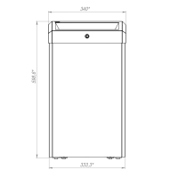 Корзина для мусора Merida Stella R 27л, белая, с конусным отверстием, KSB106.R