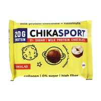 Шоколад Chikalab протеиновый молочный с фундуком, 100г