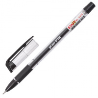 Ручка гелевая Staff College черная, 0.3мм, прозрачный корпус