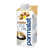 Сливки Parmalat 11%, 200г, ультрапастеризованные
