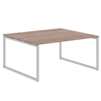 Стол 2-х местный XQWST 1614 Дуб Сонома/Алюминий 1600х1400х750