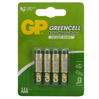 Батарейка Gp Greencell AAA, (R03) 24S солевая, BL4, 4шт/уп