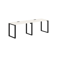 Стол 2-х местный EQWST 2367 Ясень Траун/Черный 2326х670х750 EDIS