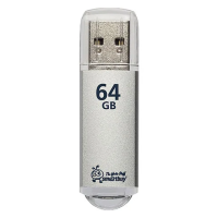 USB флешка Smartbuy V-Cut 64Gb, 35/12 мб/с, серебристый