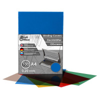 Обложки для переплета пластиковые ProfiOffice синие, А4, 200мкм,100шт/уп.