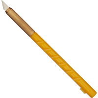 Канцелярский нож-скальпель Attache перовое лезвие, 6мм, желтый