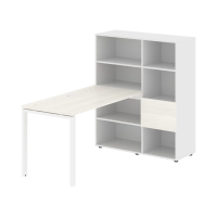 Рабочая станция EURST 1113 Ясень Траун/Белый 1790х1120х1355 EDIS