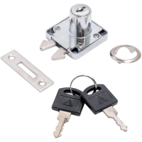Замок мебельный Стандарт 6202 хромированный