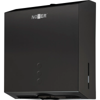 Диспенсер для полотенец листовых Nofer нерж.сталь, черный, 04006.N