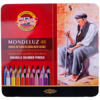 Набор акварельных карандашей Koh-I-Noor Mondeluz 48 цветов, 3720, метал. пенал