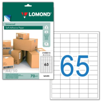 Этикетки самоклеящиеся Lomond 2100215, белые, 38х21мм, 3250шт