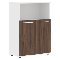 Шкаф средний широкий EMCS 85.3 Дуб Денвер тёмный/Белый/Белый 852х430х1199 EDIS