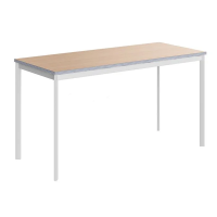 Стол прямой Skyland Imago-S СП-3.1S, клен/белый полуматовый, 1400х600х755мм