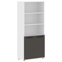 Шкаф высокий широкий EHCS 85.5 Мокко/Черный/Белый 852х430х1967 EDIS