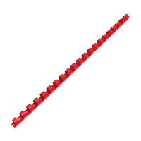 Пружины для переплета пластиковые Fellowes красные, на 2-30 листов, 6мм, 100шт, кольцо, FS-53452