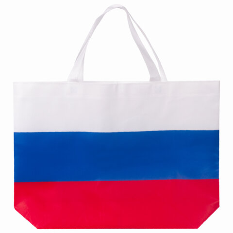 фото: Сумка 'Флаг России' триколор, 40х29 см, нетканое полотно, BRAUBERG, 605519, RU39