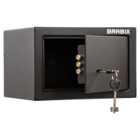 Сейф мебельный BRABIX 'SF-170KL', 170х260х230 мм, ключевой замок, черный, 291142, S103BR210514
