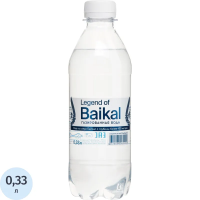Вода питьевая Legend of Baikal газированная 0.33 л