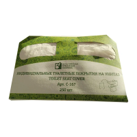 Индивидуальные покрытия на унитаз Экономика Проф белые, 250шт, Т-0530А (С-167)