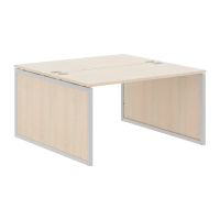 Стол 2-х местный XQPWST 1414 Бук Тиара/Алюминий 1400х1406х750 XTEN-QP