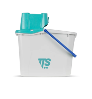 Ведро NI JUNIOR с зелёным отжимом и синей ручкой TTS,  14 Л, 00005070B