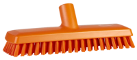 Щетка для пола Vikan 270мм, супер жесткий ворс, скребковая, с подачей воды, оранжевый, 70417