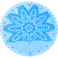 Сеточка для писсуара Luscan Rulopak R-4053, синяя