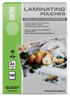 Пленка для ламинирования Cactus CS-LPGA580100 80мкм, 100шт, 154x216мм, глянцевая