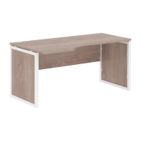 Стол эргономичный XQPCET 169(L) Дуб Сонома/Белый 1600х900х750 XTEN-QP
