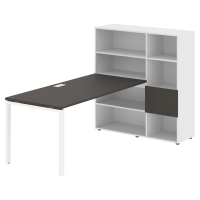 Рабочая станция EURST 1217 Мокко/Белый 2190х1250х1355 EDIS