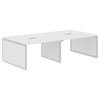 Конференц стол XQPSCT 2714 Белый/Алюминий 2720х1406х750 XTEN-QP