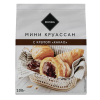 Круассаны мини RIOBA с какао, 200г