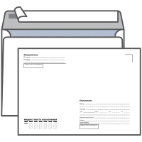 Конверт почтовый Курт C5 белый, 162х229мм, 80г/м2, 1000шт, стрип, Кому-куда