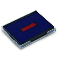 Штемпельная подушка прямоугольная Trodat для Trodat 4755/4941/4750, синяя-красная, 6/4750/2