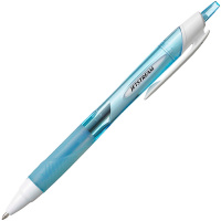 Ручка шариковая автоматическая Uni Jetstream SXN-150RT черная, 1мм, голубой корпус